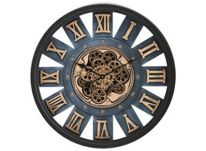9010585803287 - Wanduhr  Schwarz  Metall Kunststoff Glas  72x9x72 cm  Dekoration Uhren Wanduhren 9010585803287 - Wanduhr  Schwarz  Metall Kunststoff Glas  72x9x72 cm  Dekoration Uhren Wanduhren