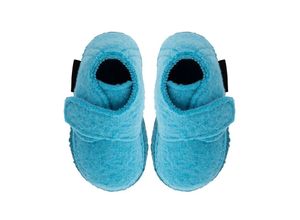 9010652000915 - - Klett-Hausschuhe LEILA aus Schurwolle in türkis Gr25