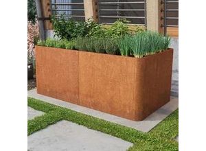 9010833028608 - PRIMEYARD Design 146 x 80 x 80 cm Hochbeet Cortenstahl Rost-Optik - (GFPV00827) 9010833028608 - PRIMEYARD Design 146 x 80 x 80 cm Hochbeet Cortenstahl Rost-Optik - (GFPV00827)