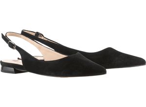 9010849060838 - hōgl Mona Slingback-Ballerinas Blockabsatz Leder für Damen schwarz 375