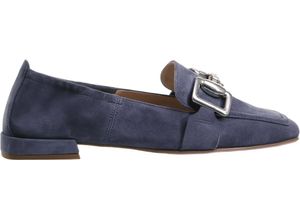 9010849111462 - hōgl Amina Ballerinas Blockabsatz Zierschnalle für Damen blau 39