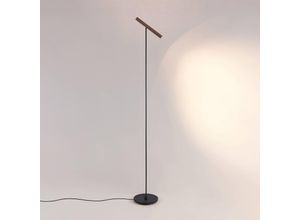 9010870294288 - Molto Luce LED-Stehlampe Meyjo F schwarz kaffeebraun Alu