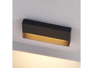 9010870414471 - Molto Luce LED-Außenwandlampe Cado Breite 25 cm schwarz