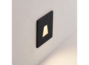 9010870527980 - Molto Luce LED-Einbaulampe Wall 68R IP44 SQ schwarz CCT