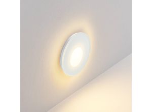 9010870528017 - Molto Luce LED-Einbaulampe Wall 68R Glass IP44 RD weiß CCT