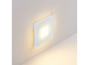 9010870528024 - Molto Luce LED-Einbaulampe Wall R68 Glass IP44 SQ weiß CCT