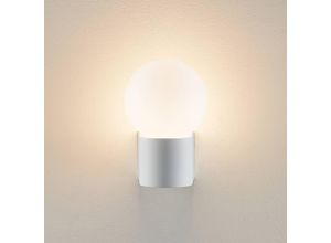 9010870534070 - Molto Luce Außenwandlampe Lanu Round weiß Alu Glas