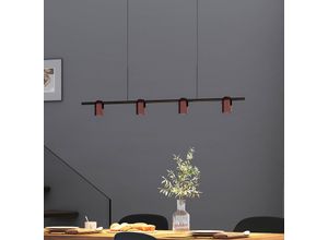 9010870534759 - Molto Luce Hängelampe Nuun PD schwarz kaffeebraun 4-flg