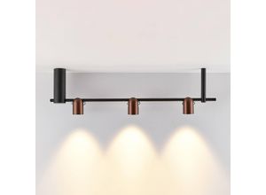 9010870534766 - Molto Luce Hängelampe Nuun SD schwarz kaffeebraun 3-flg