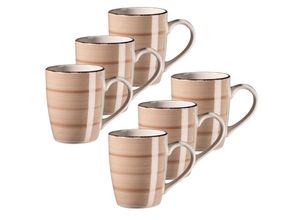 9010933000016 - Kaffeebecher-Set Steingut Lumaca (Farbe Beige)