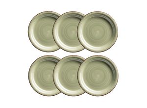 9010933001471 - Dessertteller-Set Steingut Lumaca (Farbe Olivgrün)