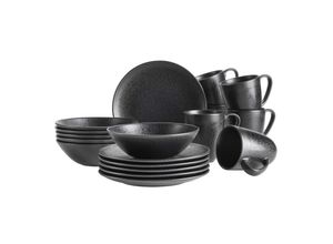 9010933028201 - Frühstücks Set Steinzeug Essential Schwarz