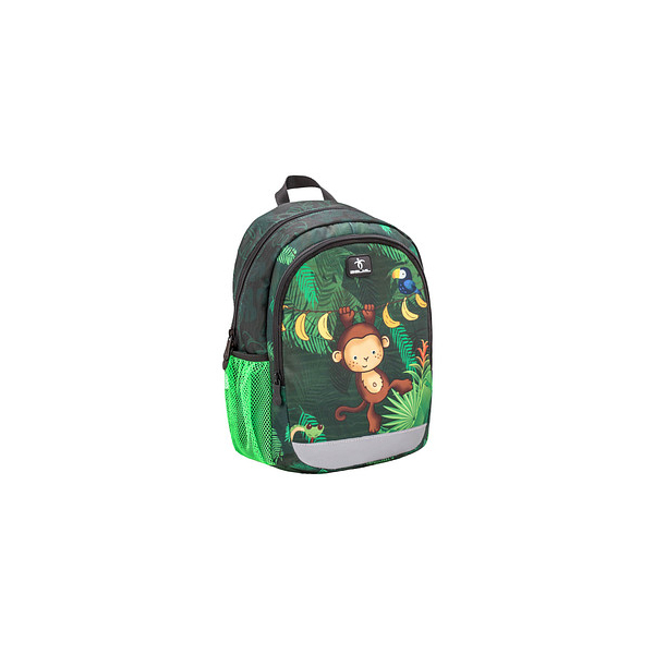 9014400310059 - Kindergartenrucksack Kiddy Plus Star Jungle 2020 Kunstfaser grün 9014400310059 BELMIL