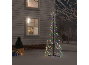 9014955573800 - LED-Weihnachtsbaum，Outdoor-Lichterketten，Weihnachtsschmuck Weihnachtsdekoration Kegelform Mehrfarbig 200 LEDs 70x180 cm CIW43951MaisonChic