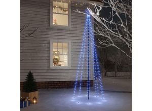 9014955573985 - LED-WeihnachtsbaumOutdoor-LichterkettenWeihnachtsschmuck Weihnachtsdekoration mit Erdnägeln Blau 310 LEDs 300 cm CIW97210 Maisonchic