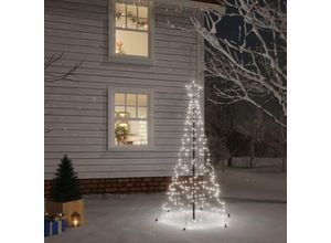 9014955574012 - LED-WeihnachtsbaumOutdoor-LichterkettenWeihnachtsschmuck Weihnachtsdekoration mit Erdnägeln Kaltweiß 200 LEDs 180 cm CIW35495 Maisonchic