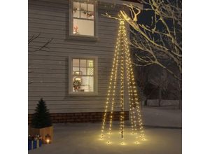 9014955574111 - Maisonchic - LED-WeihnachtsbaumOutdoor-LichterkettenWeihnachtsschmuck Weihnachtsdekoration mit Erdnägeln Warmweiß 310 LEDs 300 cm CIW31740