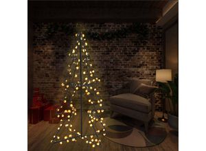 9014955576139 - Weihnachtsbaum in KegelformKunstbaumWeihnachtsschmuck Weihnachtsdekoration 160 LEDs Indoor & Outdoor 78x120 cm CIW17423 Maisonchic