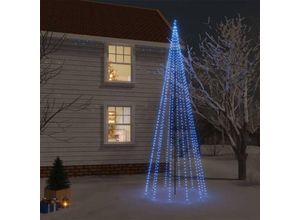 9014955576443 - WeihnachtsbaumKunstbaumWeihnachtsschmuck Weihnachtsdekoration mit Erdnägeln Blau 732 LEDs 500 cm CIW12671 Maisonchic