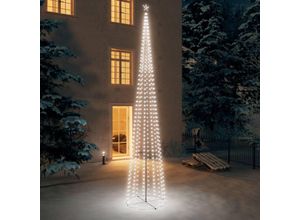 9014955578652 - Weihnachtsbaum-DekorationKunstbaumWeihnachtsschmuck Weihnachtsdekoration Kegelform 752 LEDs 160x500cm Kaltweiß CIW53816 Maisonchic