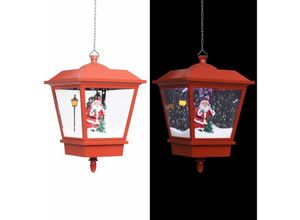 9014955579475 - Maisonchic - Weihnachts-Hängelampe LED-Licht und WeihnachtsmannWeihnachtsschmuckWeihnachtsbeleuchtung Rot 27×27×45 CIW80180