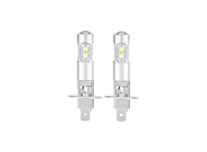 9017988958231 - Scheinwerferlampen 2 x H1 6000 k Superweiß 100 w LED-Scheinwerferlampen-Set Abblendlicht 65 x 24 mm - Ahlsen