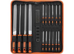 9017988961705 - Ahlsen 17 Stück Feilen und Raspeln AojSup Metallfeile aus geschmiedetem T12-Stahl 4 x große Metallfeilen 12 x Metallnadelfeile und 1 x