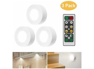 9017988964560 - LED-Schrankleuchte mit Fernbedienung 3-teilige Schrankleuchte LED-Schranklampe LED-Schrank-Nachtlicht für Schlafzimmer Kleiderschrank Garderobe