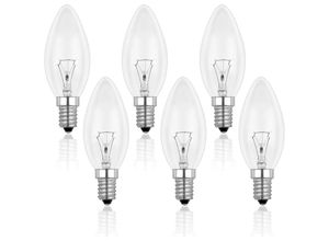 9017988973364 - E14 40 w klare Kerzenbirne dimmbare Glühlampe warmweiß 2700 k 400 lm Flammen-Glühbirne E14 Edison-Schraub-Kerzenbirnen 10 Stück - Ahlsen