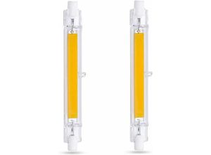 9019936806656 - R7s 118 mm LED-Glühbirne 10 w Kaltweiß 6000 k 1000 lm nicht dimmbar R7s 118 mm Slim Cob LED-Glühbirne für Wand- Stehlampe 2 Stück - Minkurow