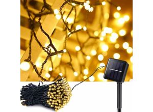 9019936819007 - Solar Lichterkette Outdoor 12m 100 Leds Wasserdichte Solar Lichterkette 8 Modus Wasserdichtes Licht Dekorative Lichter für Garten Terrasse Hof