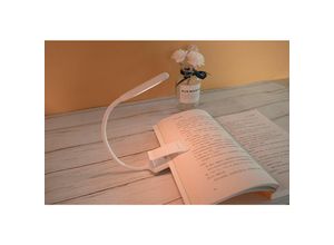 9019936824490 - Leselampe 9 LED-Leselicht wiederaufladbare Clip-Lampe flexibler 360°-Hals 3 Farbtemperaturen und 3 Helligkeitsstufen Berührungsschalter