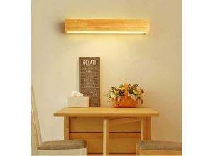 9019936825626 - Minkurow - Bcc Led Wandleuchte Innenleuchte Holz Wandlampe Warmes Licht Lampe für Schlafzimmer Wohnzimmer Büro Korridor (35cm)