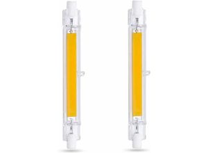 9019936826135 - Led R7s 118 mm 10 w warmweiß 3000 k 1000 lm R7s J118 80 w 100 w Halogenlampen-Äquivalent nicht dimmbar R7s 118 mm schlanke Cob-LED-Glühbirne für