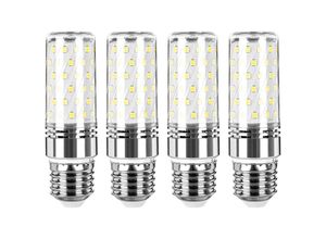 9020000040104 - Jusch - Set 4 Becuri led E27 16 w (150 w) 1300 lm Maislicht 6000 K 4000 K 3000 k smd 2835 transparent gebogen