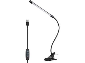 9020000040227 - Jusch - Multifunktionales LED-Licht 3 Beleuchtungsmodi 10 Helligkeitsstufen 360° verstellbar 150 cm Kabel usb schwarz