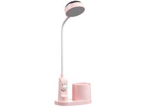 9020000041453 - Jusch - Schreibtischlampe ABS Polypropylen led usb 2000 mAh rosa weiß