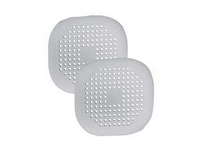 9020000043068 - Jusch - Silikon-Filterschutz 2er-Pack 145 x 145 cm Silikonfilter für Küchen- und Badezimmerspüle Grau