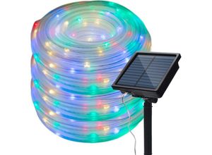 9020000044911 - Jusch - Solar-Lichterkette für den Außenbereich wasserdicht 20 m 200 LEDs 8 Modi Kupferdrahtrohr funkelnde Solar-Lichterkette für Garten