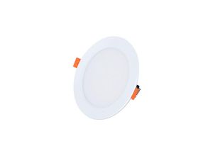 9020162464688 - Lycxames - 4 Stück 7 w LED-Einbaustrahler runder LED-Einbaustrahler für Decke Weißes Gehäuse weißes Licht – 6000 k Oberflächendurchmesser 12 cm