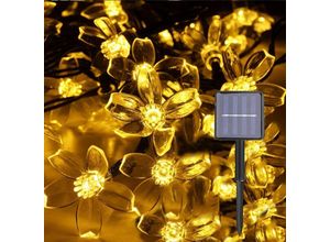 9020162623719 - LYCXAMES Solar-Lichterkette für den Außenbereich 50 LEDs 7 Meter Solar-Lichterkette für den Außenbereich für draußen Zuhause Rasen Hochzeit