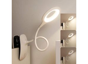 9022090403838 - Leselampe Buch-Clip-Leseleuchte wiederaufladbare Bettklemme dimmbare LED-Clip-Lampe 360° flexible Schwanenhals-Clip-Tischlampe für Nachtlesen 9022090403838 - Leselampe Buch-Clip-Leseleuchte wiederaufladbare Bettklemme dimmbare LED-Clip-Lampe 360° flexible Schwanenhals-Clip-Tischlampe für Nachtlesen
