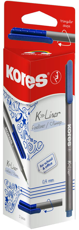 9023800281029 - Fineliner K-Liner Strichstärke 04 mm schwarz