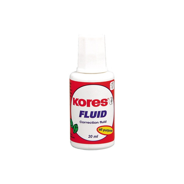 9023800661012 - Korrekturflüssigkeit Fluid Pinsel weiß 20ml 20 Milliliter