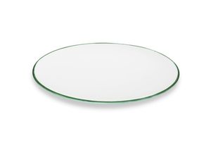 9025800220800 - Grüner Rand Platte oval (28x21cm) - Gmundner Keramik