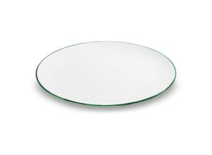 9025800220978 - Grüner Rand Platte oval (33x26cm) - Gmundner Keramik