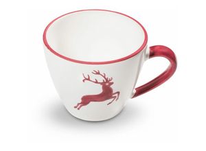 9025800254386 - Bordeauxr Hirsch Kaffeetasse Gourmet 02 Liter - Gmundner Keramik