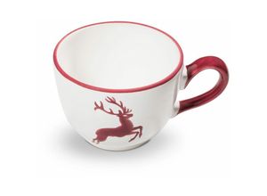 9025800254393 - Bordeauxr Hirsch Kaffeetasse Cup 019 Liter - Gmundner Keramik