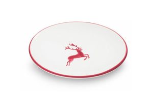 9025800254492 - Bordeauxroter Hirsch Unterteller Cup (ø 15cm) - Gmundner Keramik