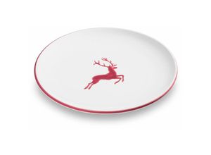 9025800254553 - Bordeauxr Hirsch Speiseteller Cup (ø 25cm) - Gmundner Keramik